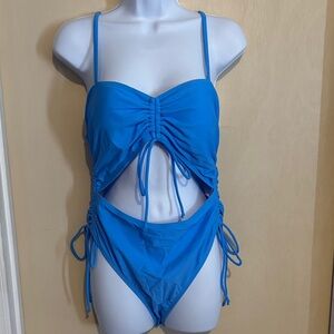 One Piece Swimsuit: Light Blue New w/out Tag